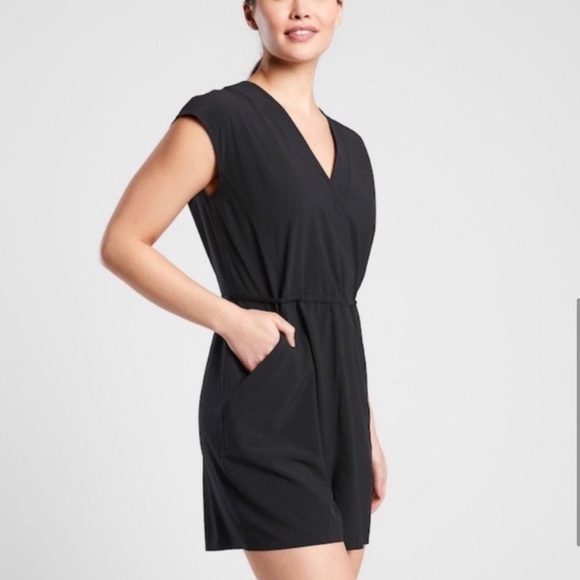 NWT ATHLETA Marlow Romper Black - Picture 4 of 9